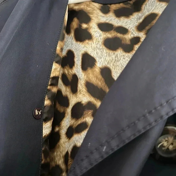 Laundry by Shelli Segal navy trenchcoat - Picture 3 of 3